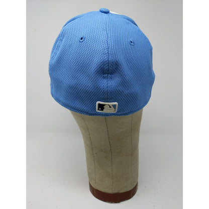 New Era 59Fifty MLB Tampa Rays 2017 Florida Hat SZ 7 1/4 White Blue Embroidered