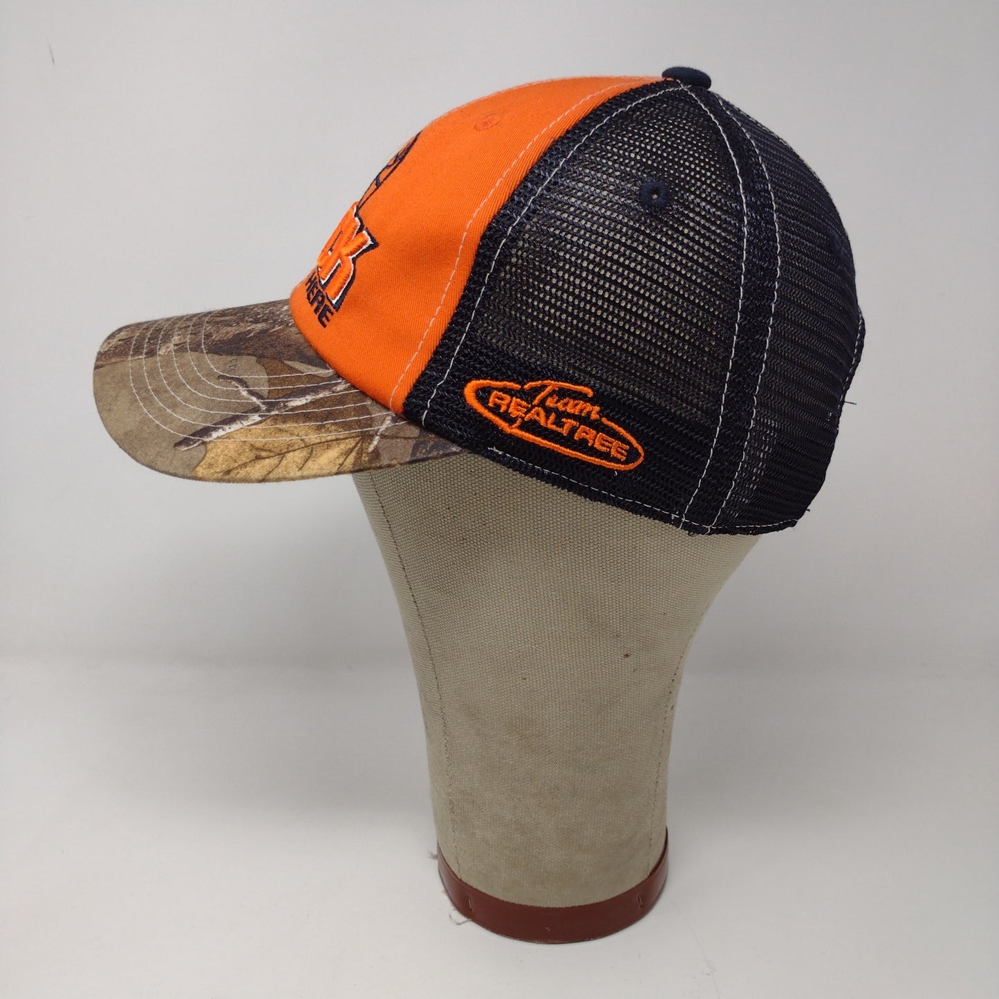 Team Realtree Orange &  Camo Meshback Snapback Hat The Buck Drops Here Hunting