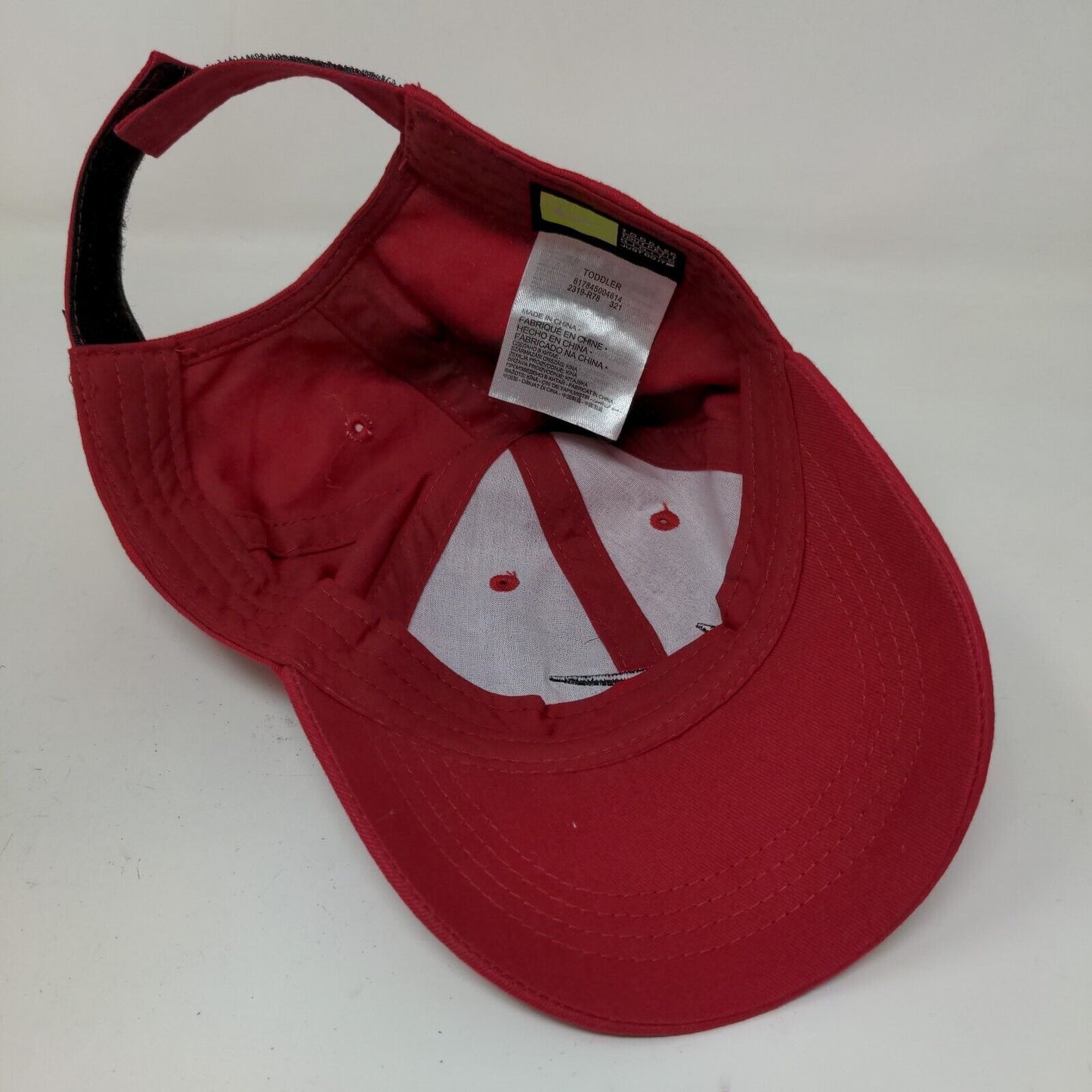 Nike Boys Toddler Strapback Hat Red Adjustable Embroidered Swoosh Logo