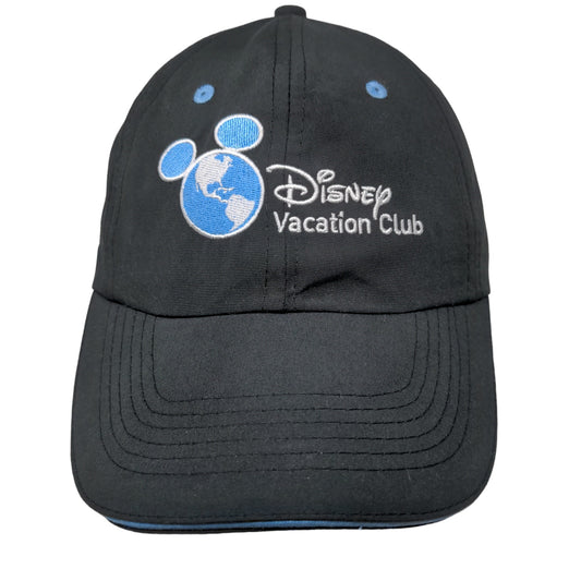 Disney Vacation Club Men's Slideback Hat Black Adjustable Embroidered Logo