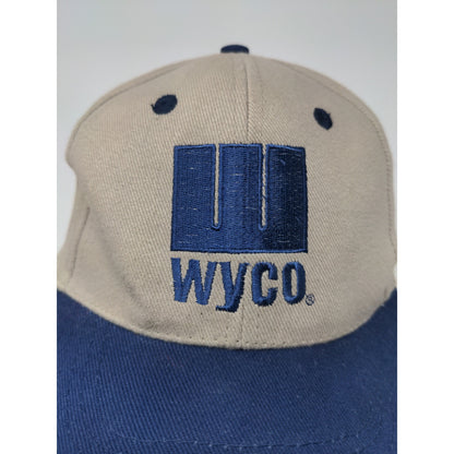 WYCO Slideback Adjustable Hat Seba Cap Embroidered Beige & Blue