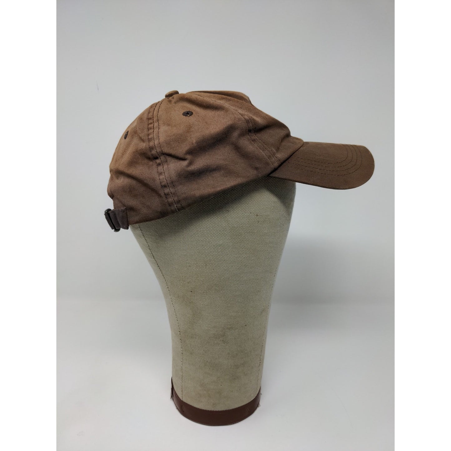 Alltel Slideback Hat Adjustable Brown Embroidered Logo Distressed