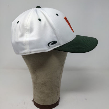 International Harvester IH Mens Fitted Hat White Green Size L/XL Embroidered