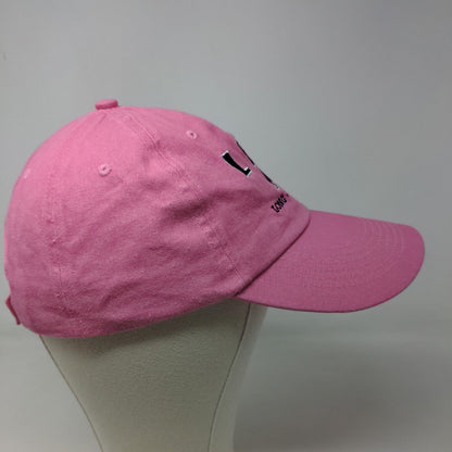 DMR Classic Women's Strapback Hat Pink Adjustable Long Beach Island Tourist Cap