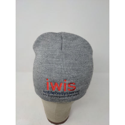Iwis Drive Systems German Beanie Gray Embroidered Made in USA