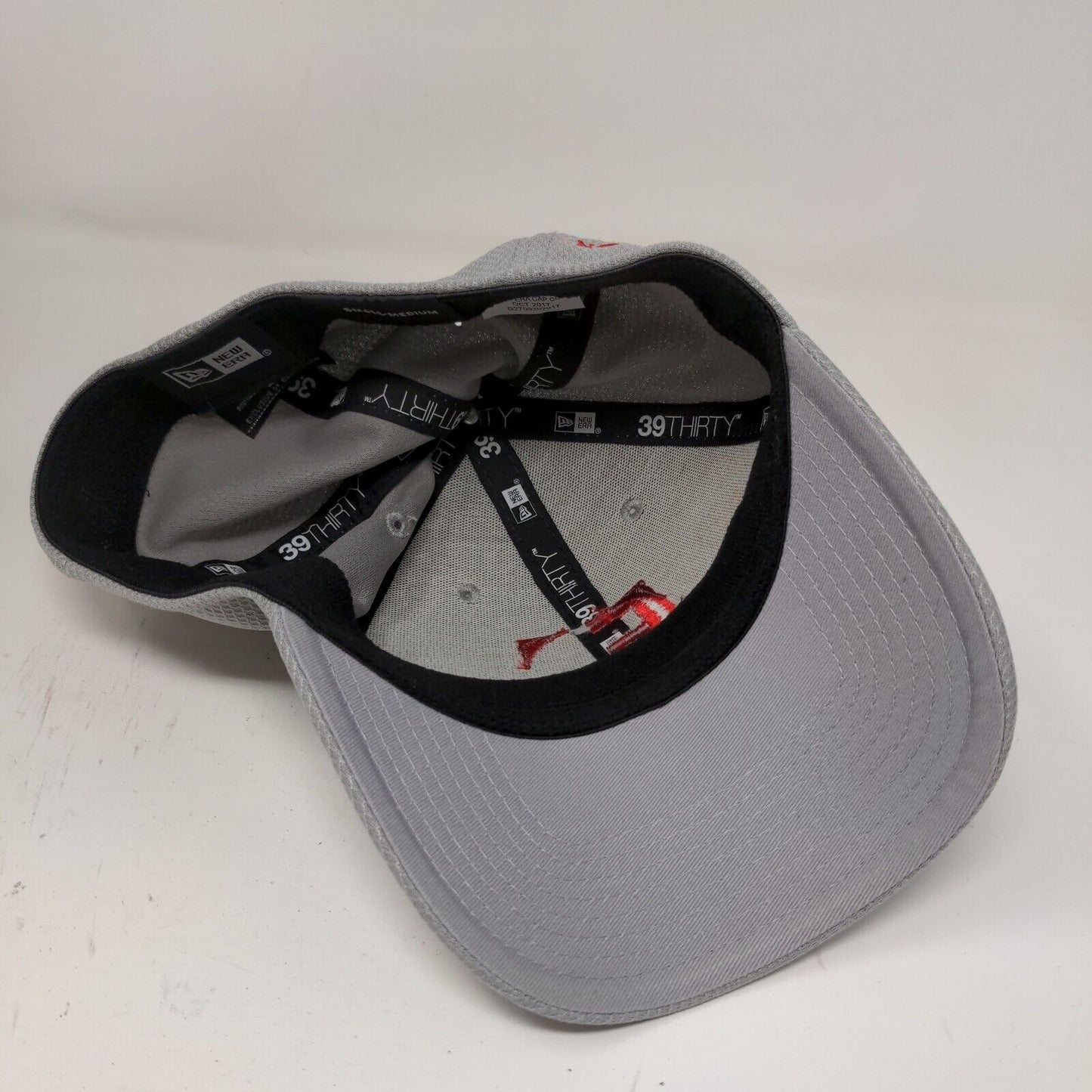 New Era Mens Fittted Hat Gray Size S-M 0.0 Safety No Accident Embroidered