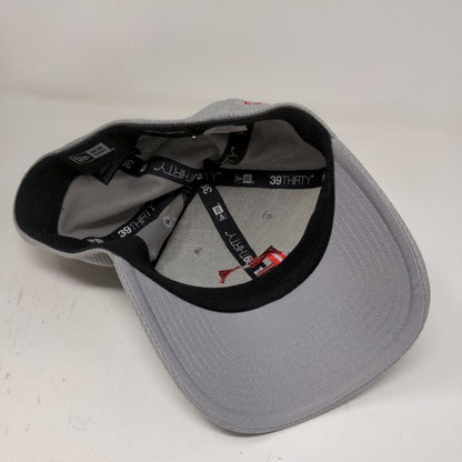 New Era Mens Fittted Hat Gray Size S-M 0.0 Safety No Accident Embroidered