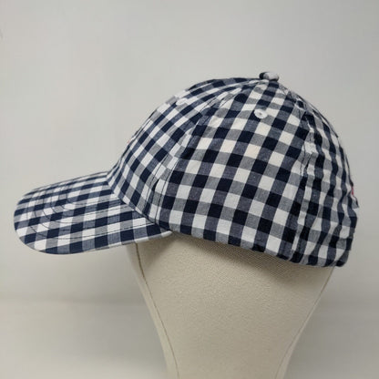 Vineyard Vines Women's Slideback Hat Multicolored Check Pattern Embroidered Logo