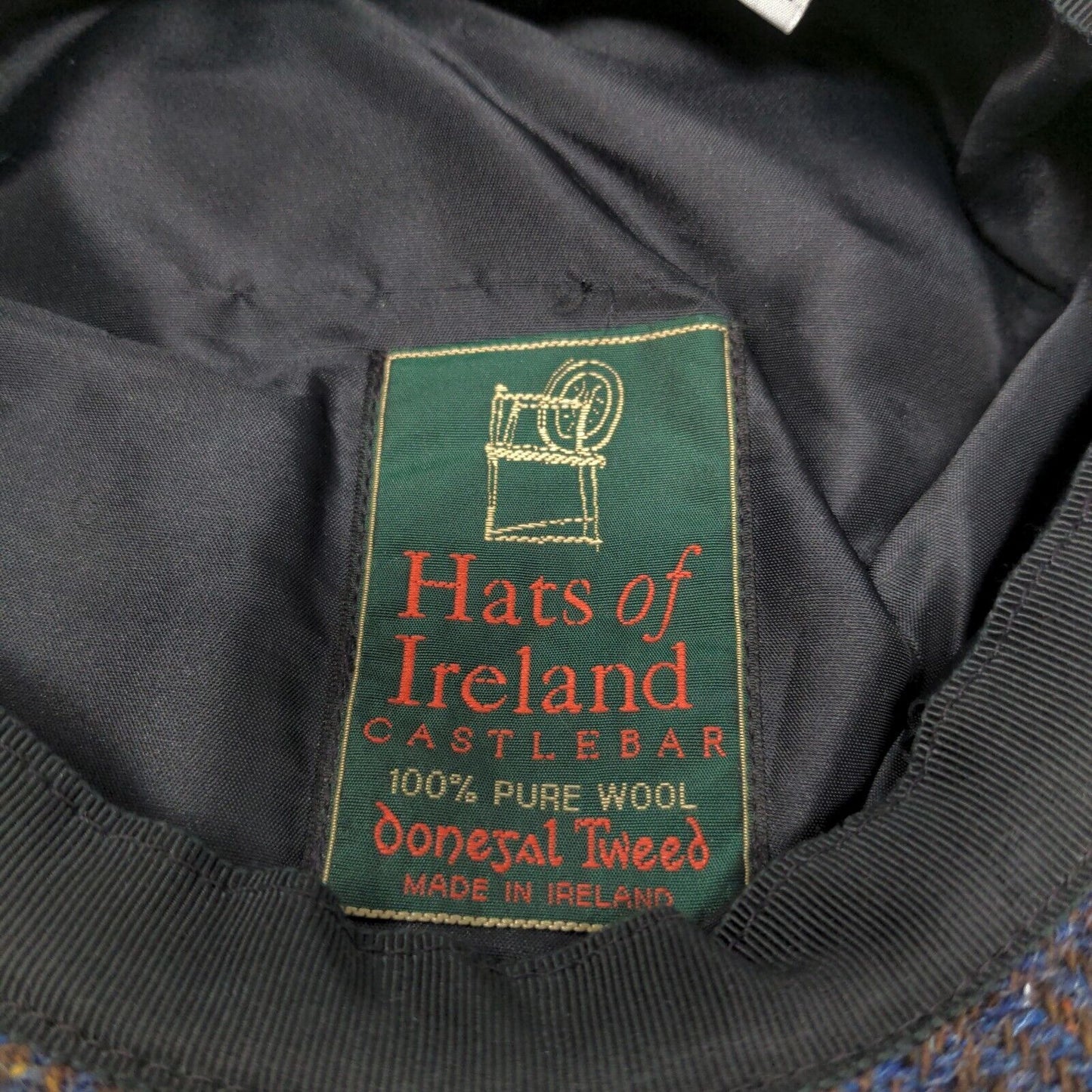 Hats of Ireland Castlebar Men's Donegal Tweed Hat 6 1 100% Wool Size 6 7/8