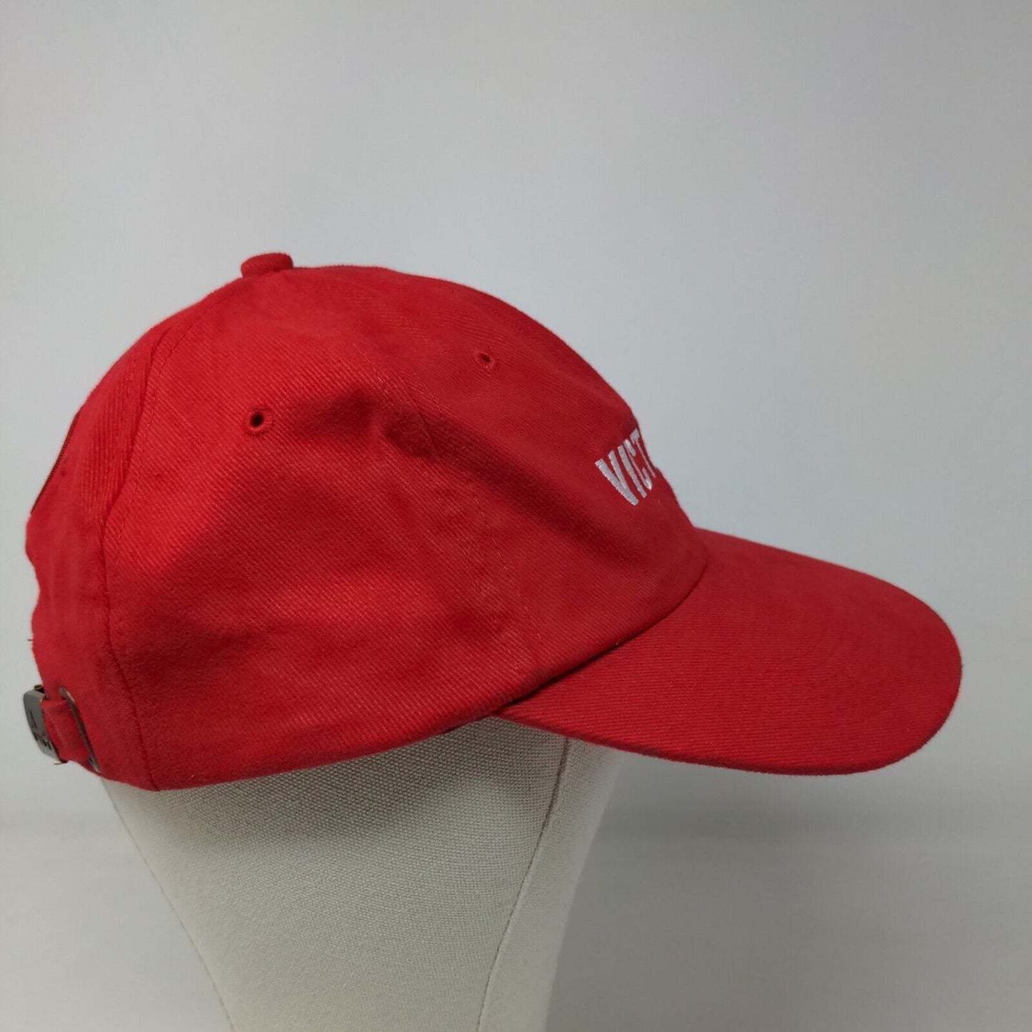 ATT Headwear Men's Slideback Hat Red Embroidered Victor Logo Bradford White