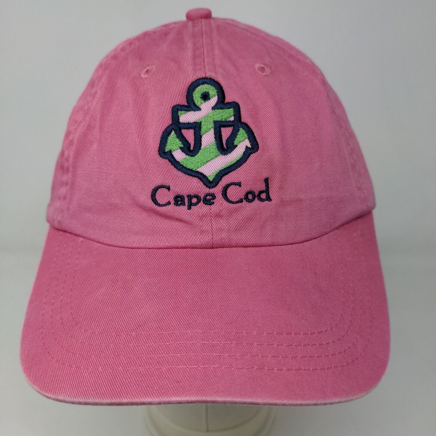 Kate Lord Women's Slideback Hat Pink Adjustable Embroidered Cape Cod Logo