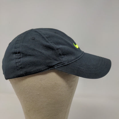 Nike Boy's Strapback Hat Black Size 4-7 100% Cotton Embroidered Swoosh Logo