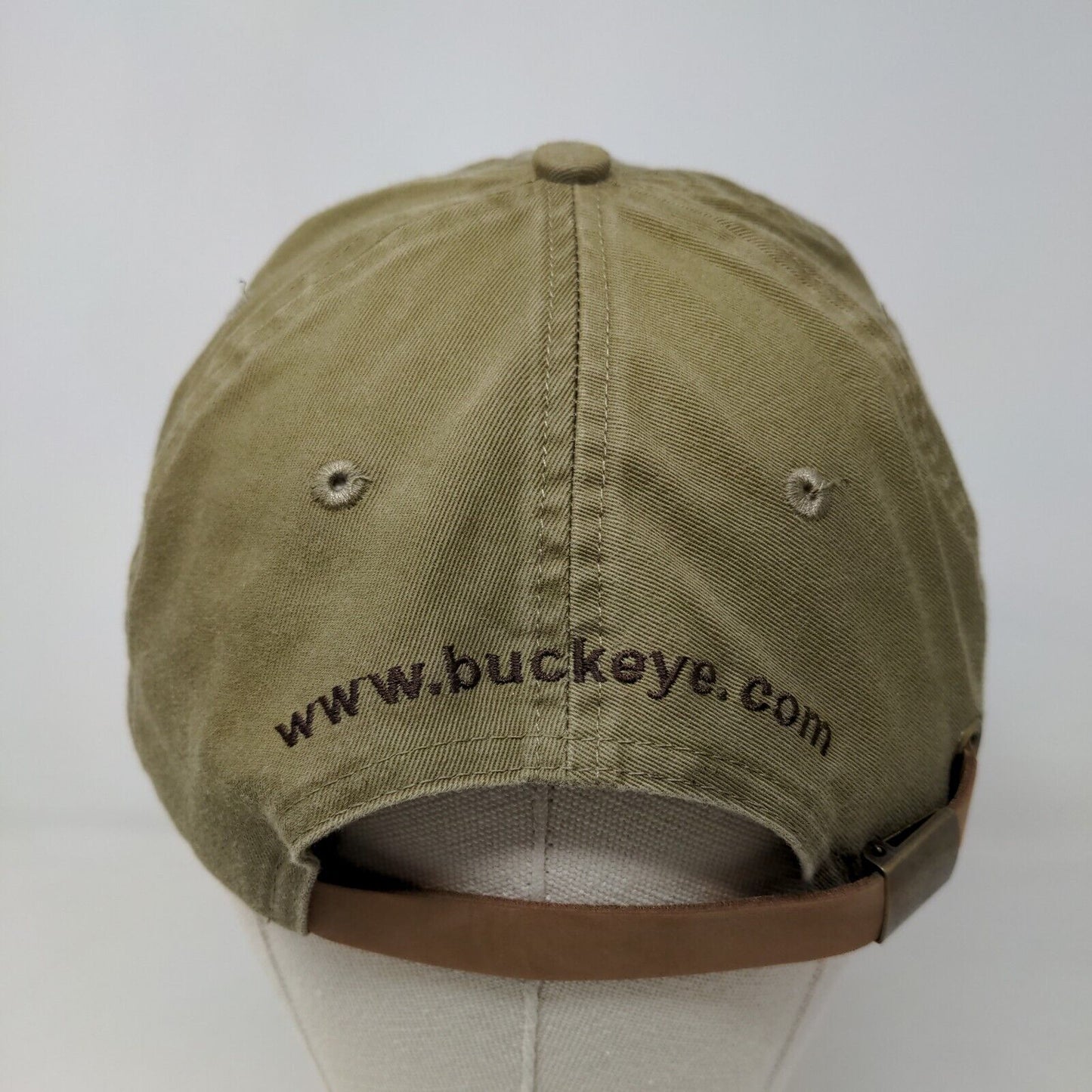 Falcon Headwear Buckeye Partners Men's Slideback Hat Green Embroidered Logo