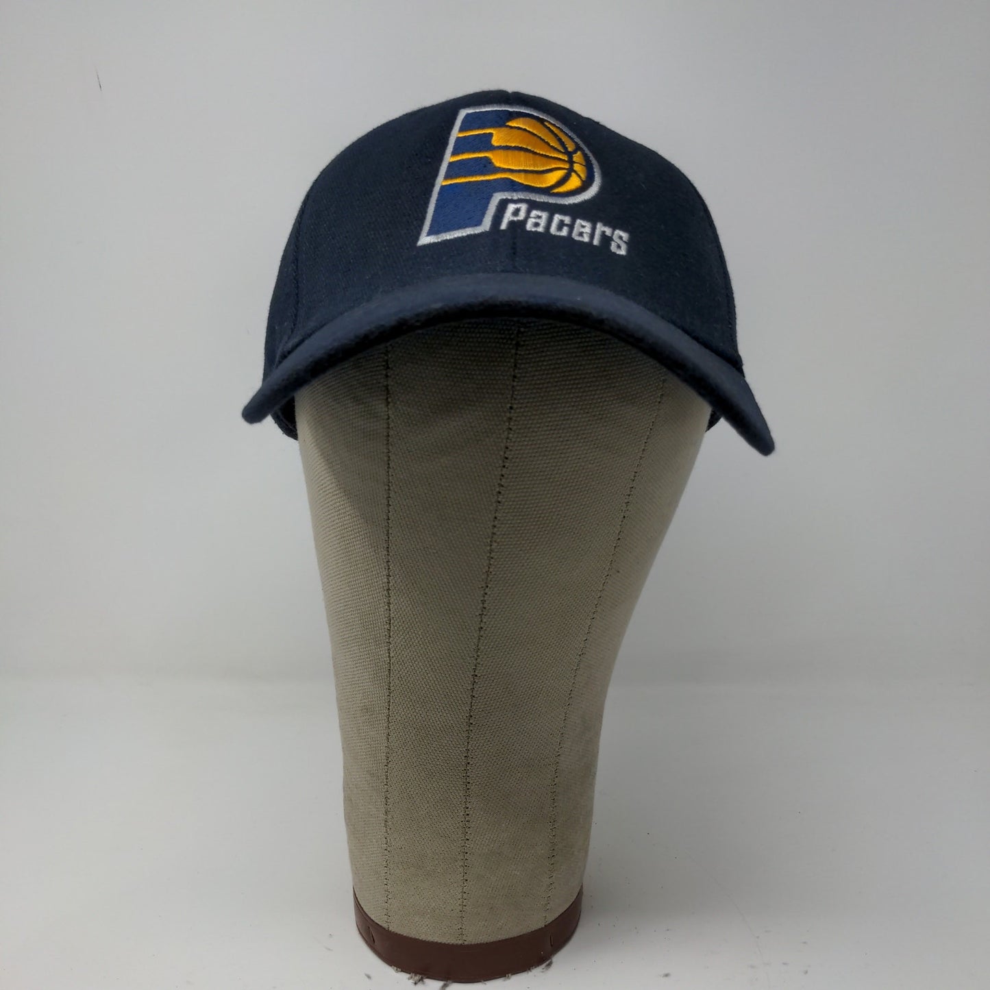 NBA Indiana Pacers Strapback Hat Embroidered Logo Blue Gold Adjustable