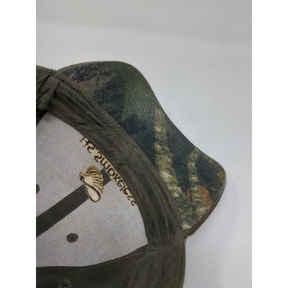 US Smokeless Tobacco Co Mossy Oak Camo Strapback Hat  Brown SEE DESC