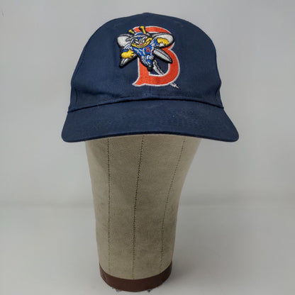 Binghamton Mets Mens Minor League Strapback Hat Blue OSFM Embroidered Logo