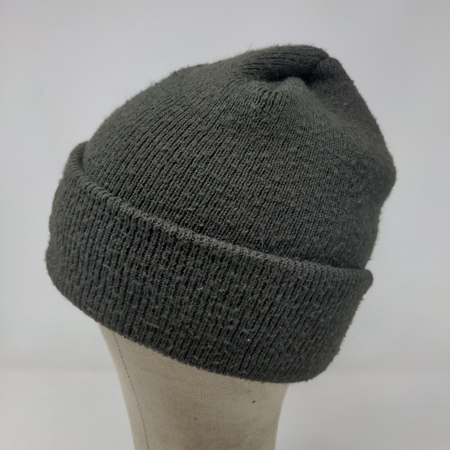 Carhartt Men's Knit Beanie Cap Hat Green Patch Logo Made in Canada A18