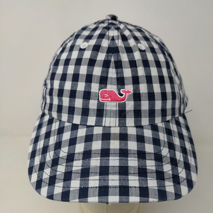 Vineyard Vines Women's Slideback Hat Multicolored Check Pattern Embroidered Logo