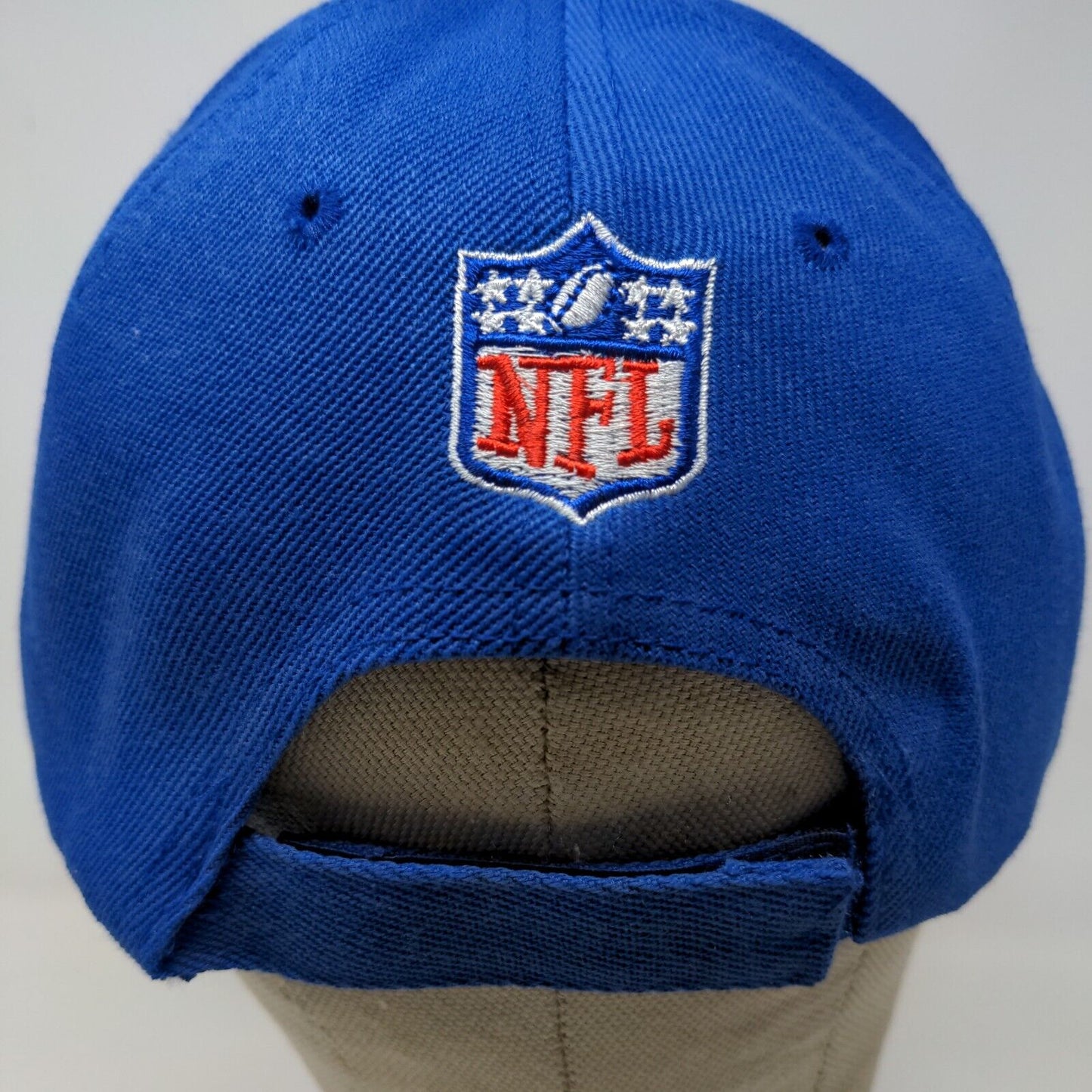 NFL Men's Indianapolis Colts Strapback Hat Blue Embroidered Logo