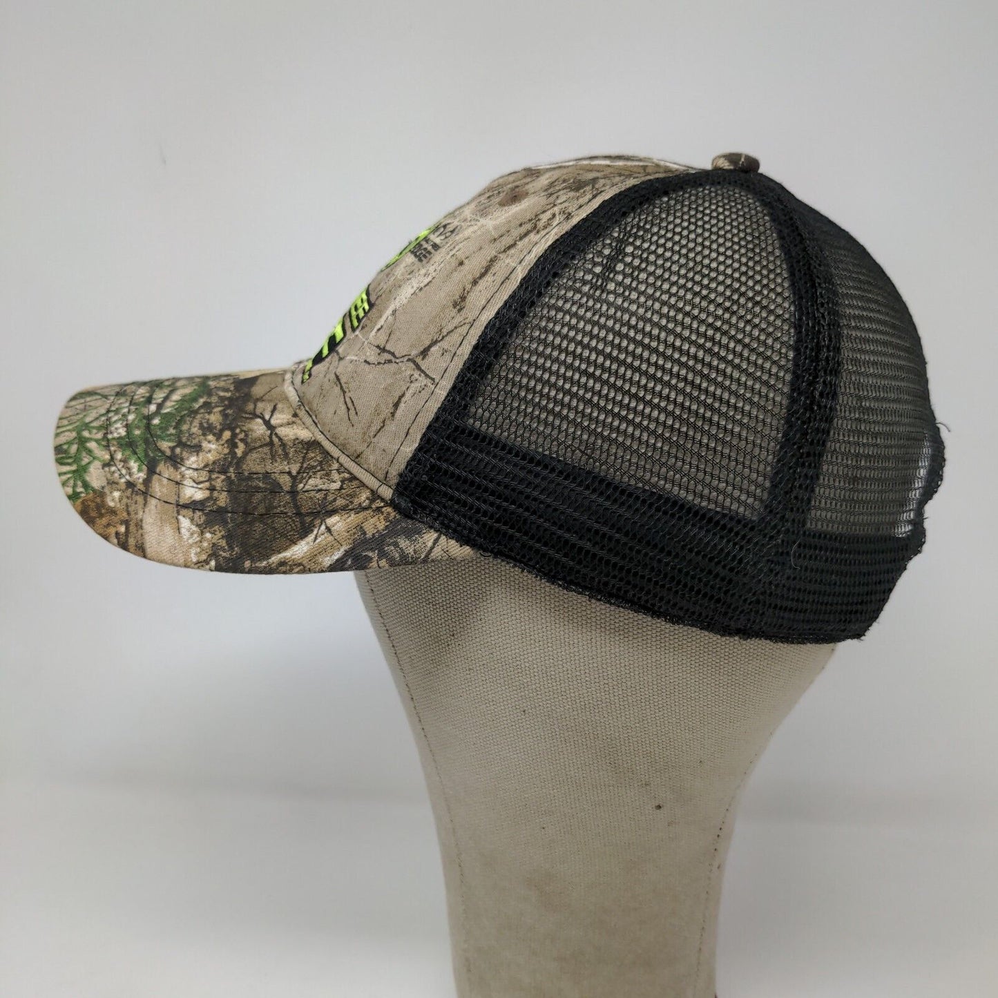 Realtree Edge Men's Snapback Mesh Back Camo Hat Brown OSFM Embroidered Logo