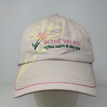 Unbranded Women's In the Village Spa Hat Pink Embroidered Logo Flower