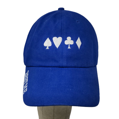 Milwaukee's Best Light Strapback Hat Blue OSFA Embroidered Logo Cards Poker