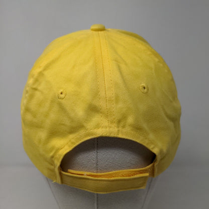 Unbranded Men's Strapback Hat Yellow Adjustable Embroidered Minuteman Press Logo