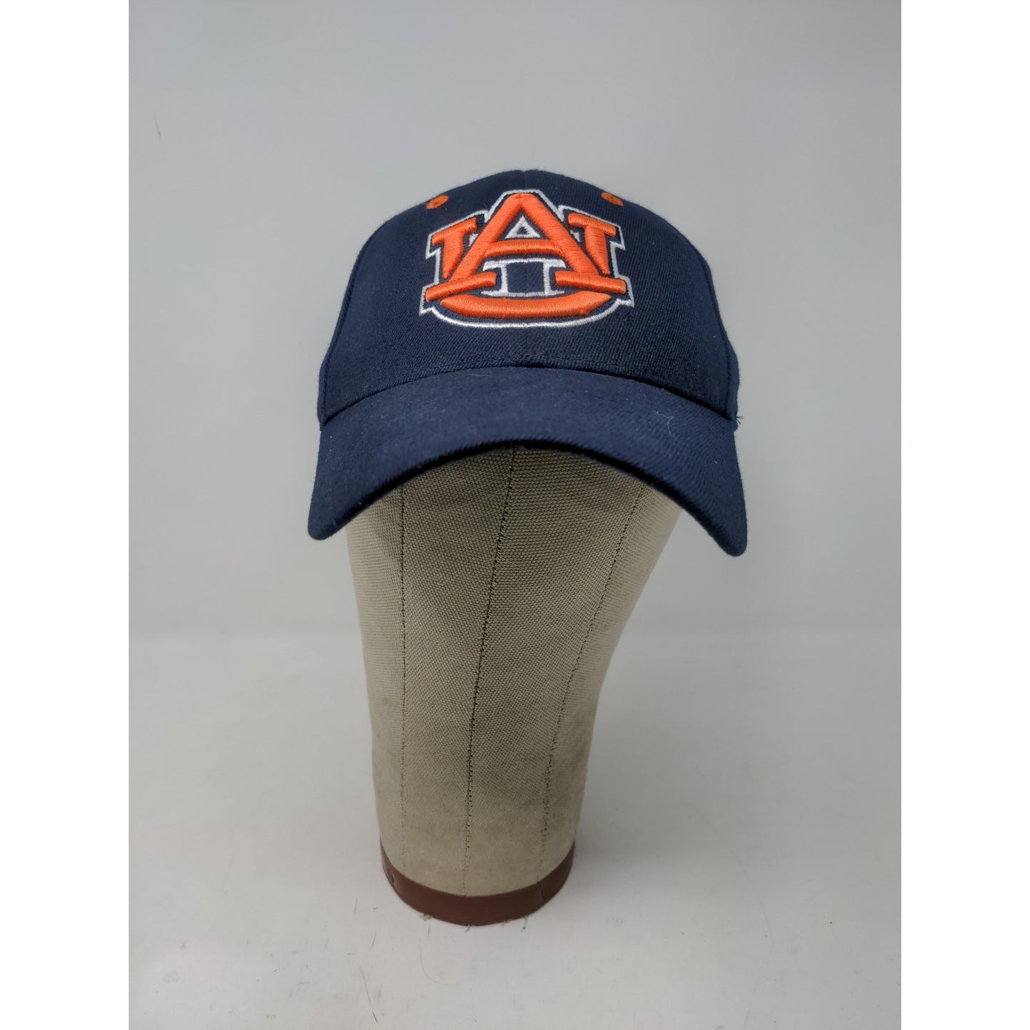 Auburn University Tigers One Fit Hat Embroidered Logo Blue & Orange