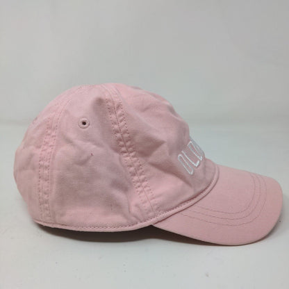 Old Navy Girl's Stretchy Hat Pink Size M Embroidered Logo 100% Cotton