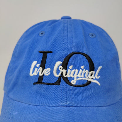 Live Original Mens Slideback Hat Blue Adjustable Embroidered Logo