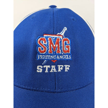 SMG Fighting Angels Staff Hat Flexfit Moisture Management Size L-XL Augusta Blue