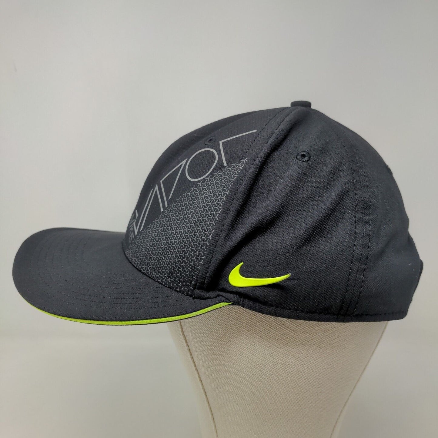 Nike Golf RZN Men's Snapback Hat Black OSFM Graphic Logo 100% Polyester