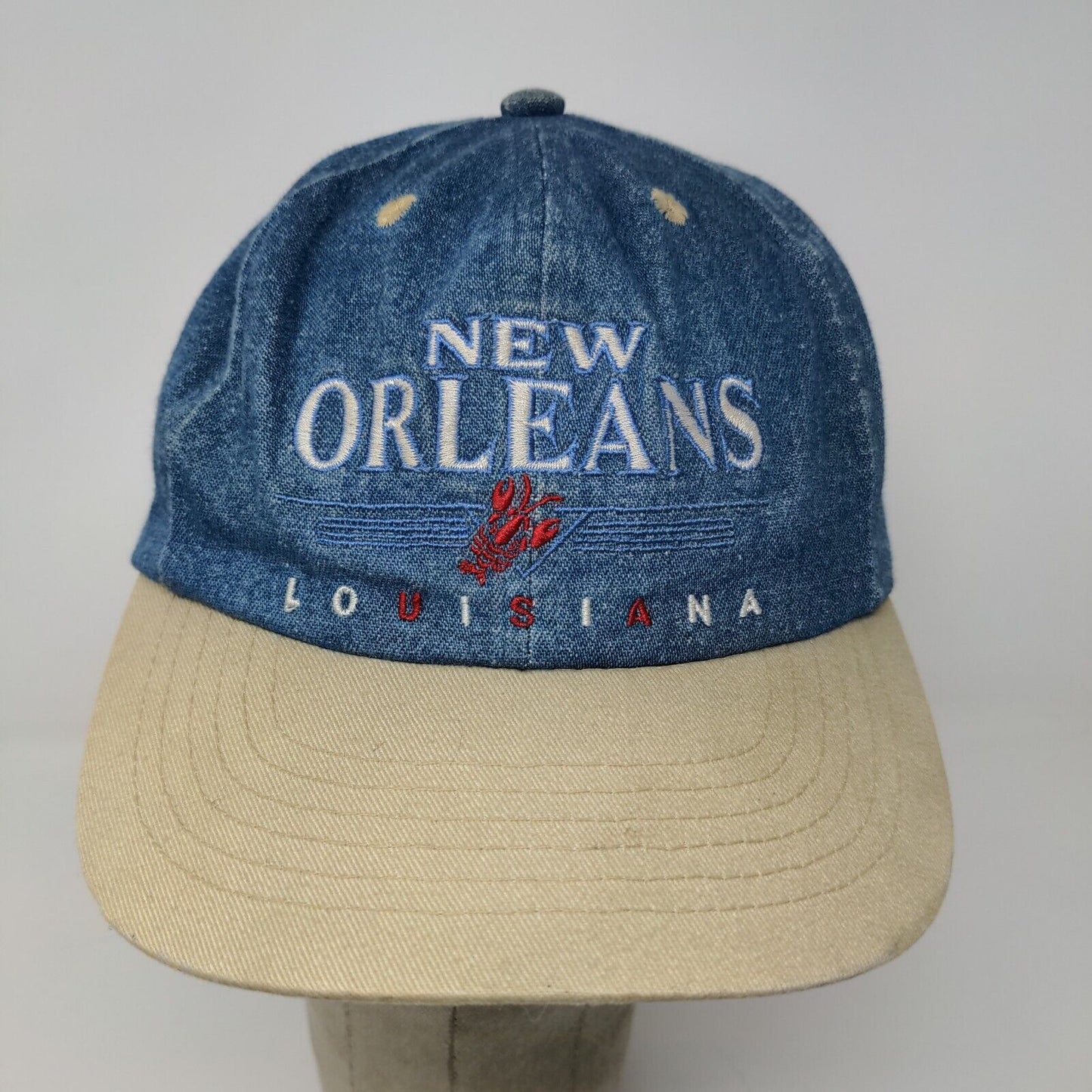 Sun Products Boys New Orleans Louisiana Snapback Hat Blue Denim Size Youth