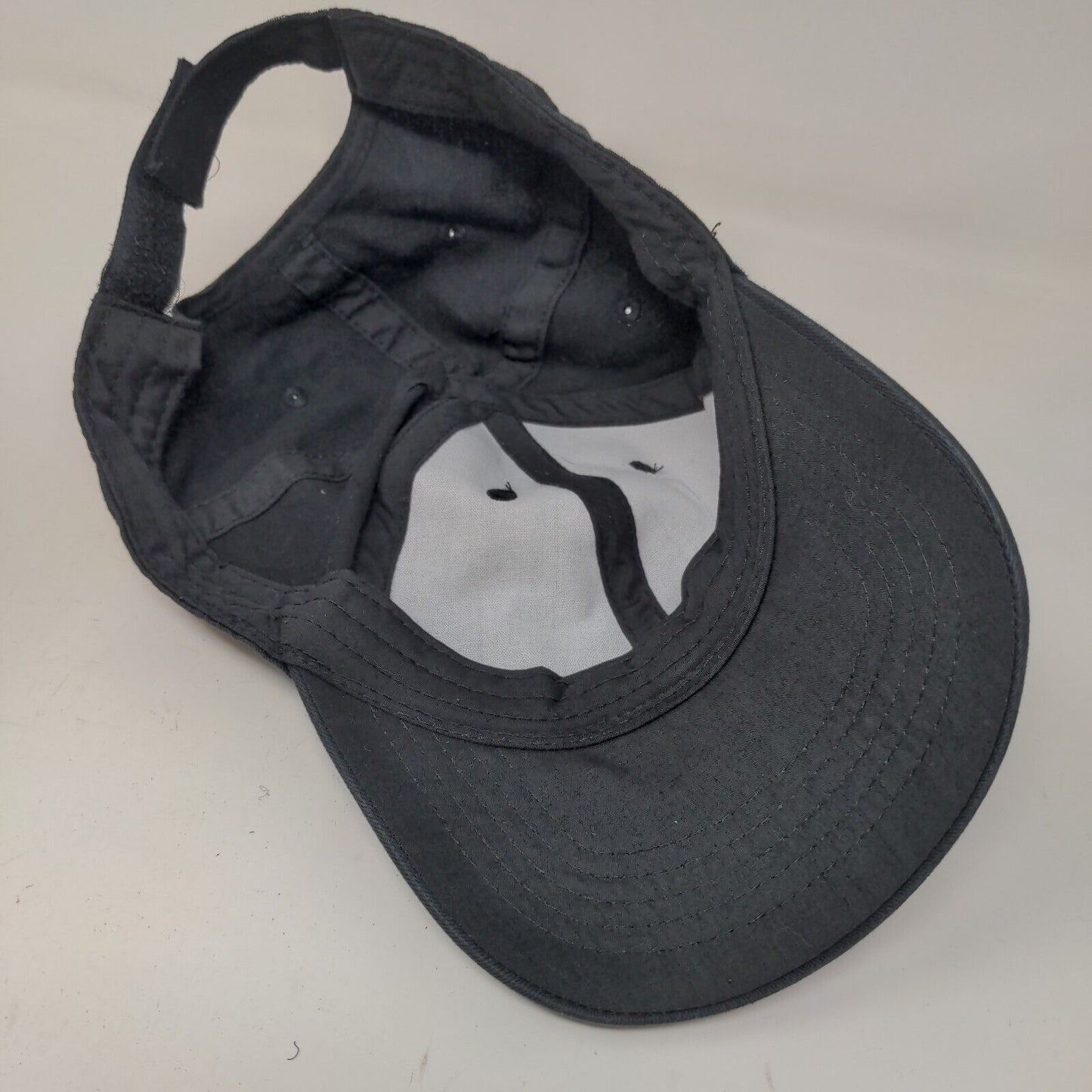 Unbranded Men's Strapback Hat Black Adjustable Blank 100% Cotton