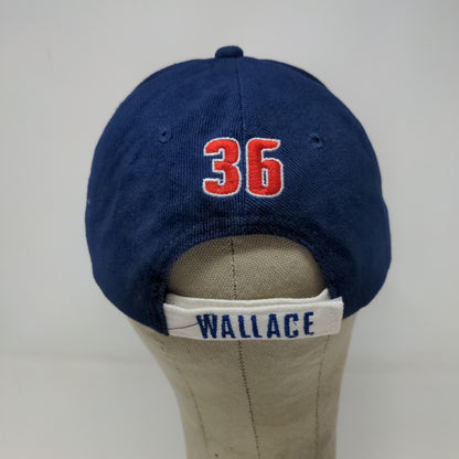 Detroit Pistons Men's NBA Ben Wallace Strapback Hat Blue White Embroidered #36