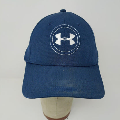 Under Armour Mens Golf Hat Blue Size M/L Embroidered Logo Polyester