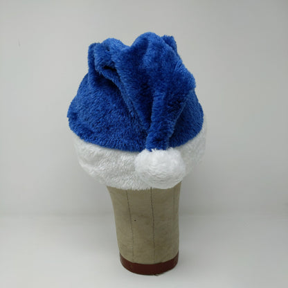 NFL Official Indianapolis Colts Santa Hat Soft Fuzzy Embroidered Blue & White