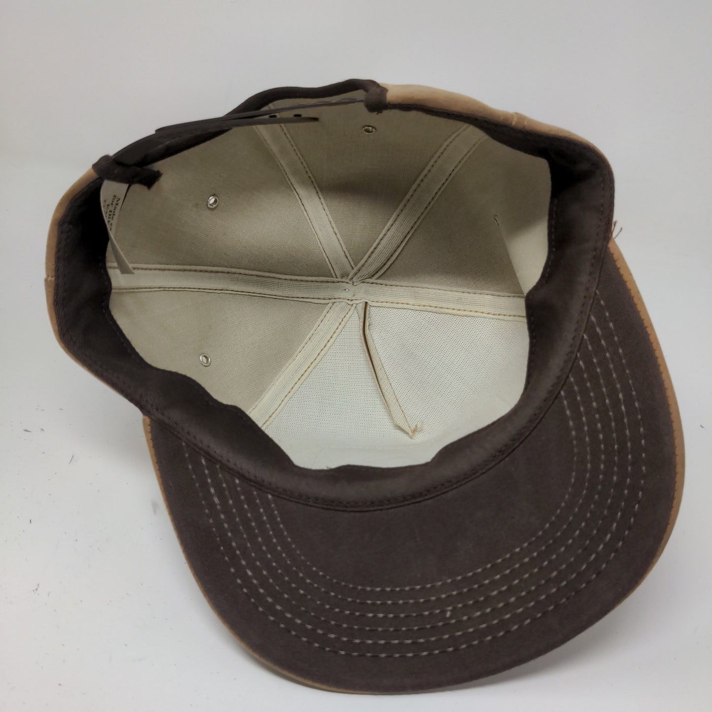 Vintage IBEP Indiana Beef Evaluation Program Snapback Trucker Hat Tan Brown