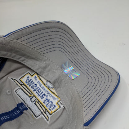 Allstate 400 At the Brickyard Strapback Hat Gray Adjustable 2006 Embroidered