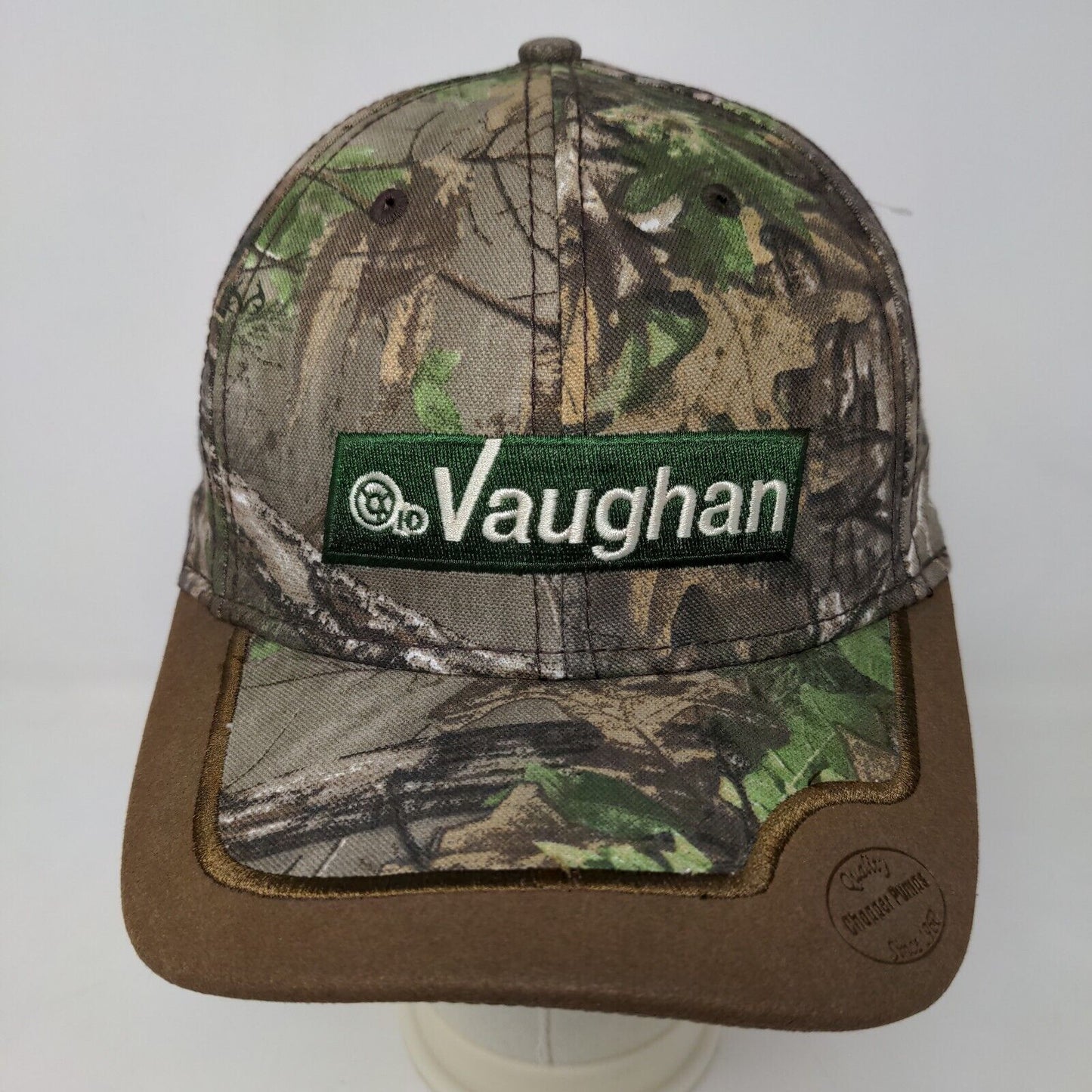 Vaughan Men's Slideback Hat Brown Camo Size OSFA Embroidered Logo Chopper Pumps