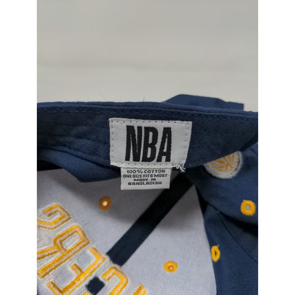 NBA Brand Indiana Pacers Slideback Hat Embroidered Logo Blue Yellow OSFM