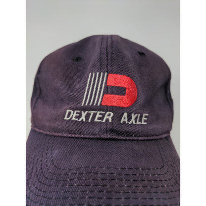 Dexter Axle Strapback Hat Purple Embroidered Logo Spell Out OSFM Cap