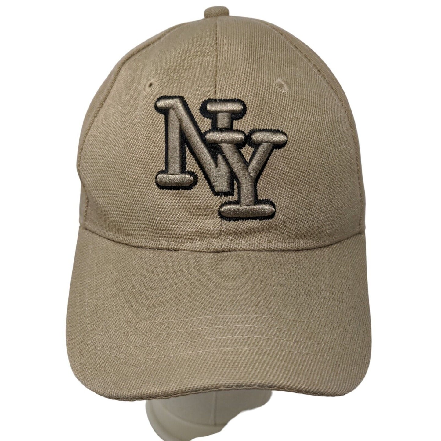 Unbranded Men's Strapback Hat Tan Adjustable Embroidered New York Logo