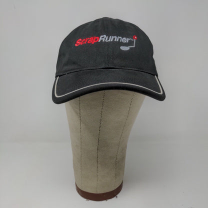 Scrap Runner Embroidered Black Slide Back Hat Cap Adjustable Spell Out Logo
