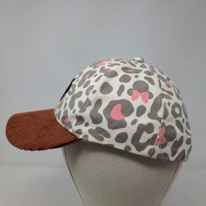 Disney Junior Girl's Minnie Mouse Strapback Hat Multicolor OS Leopard Print