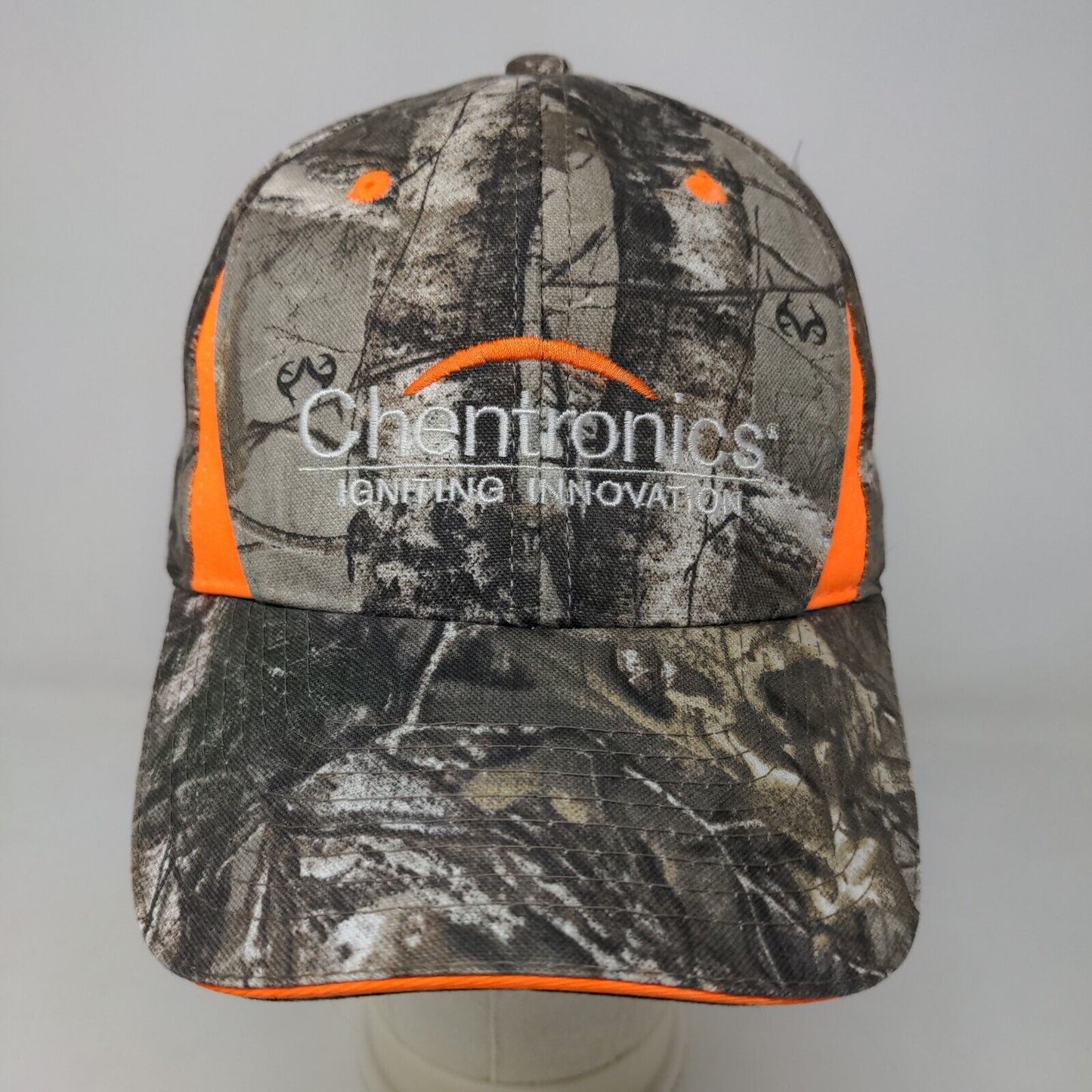 OC Sports Men's Realtree Camouflage Strapback Hat Grey Brown OSFM Chentronics