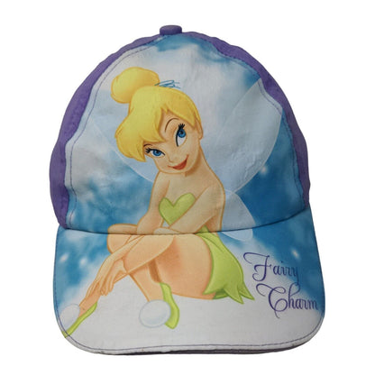 Unbranded Girl's Strapback Hat Purple Adjustable Tinker Bell Big Graphic