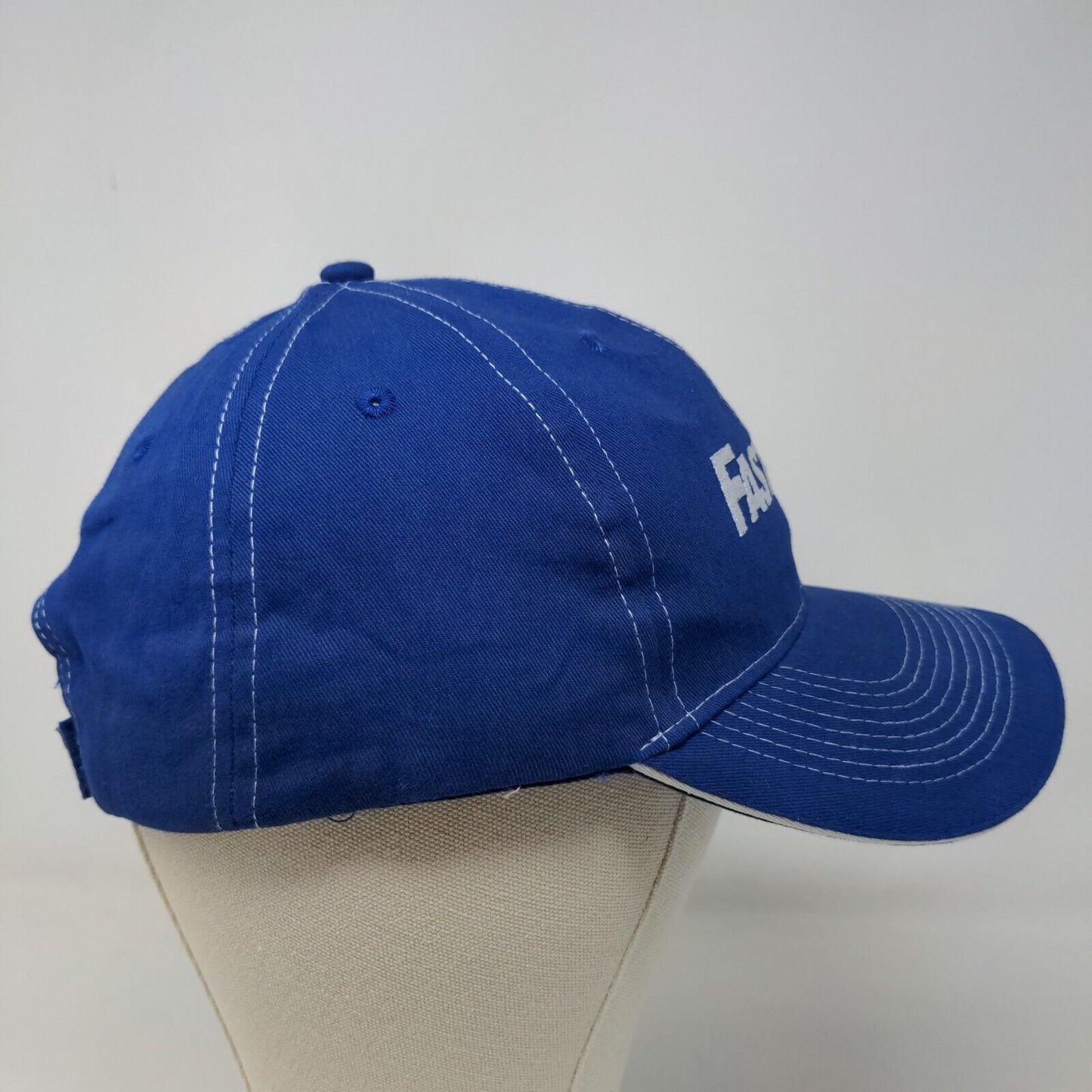 Fastenal Men's Strapback Hat Blue Adjustable Embroidered Logo Official