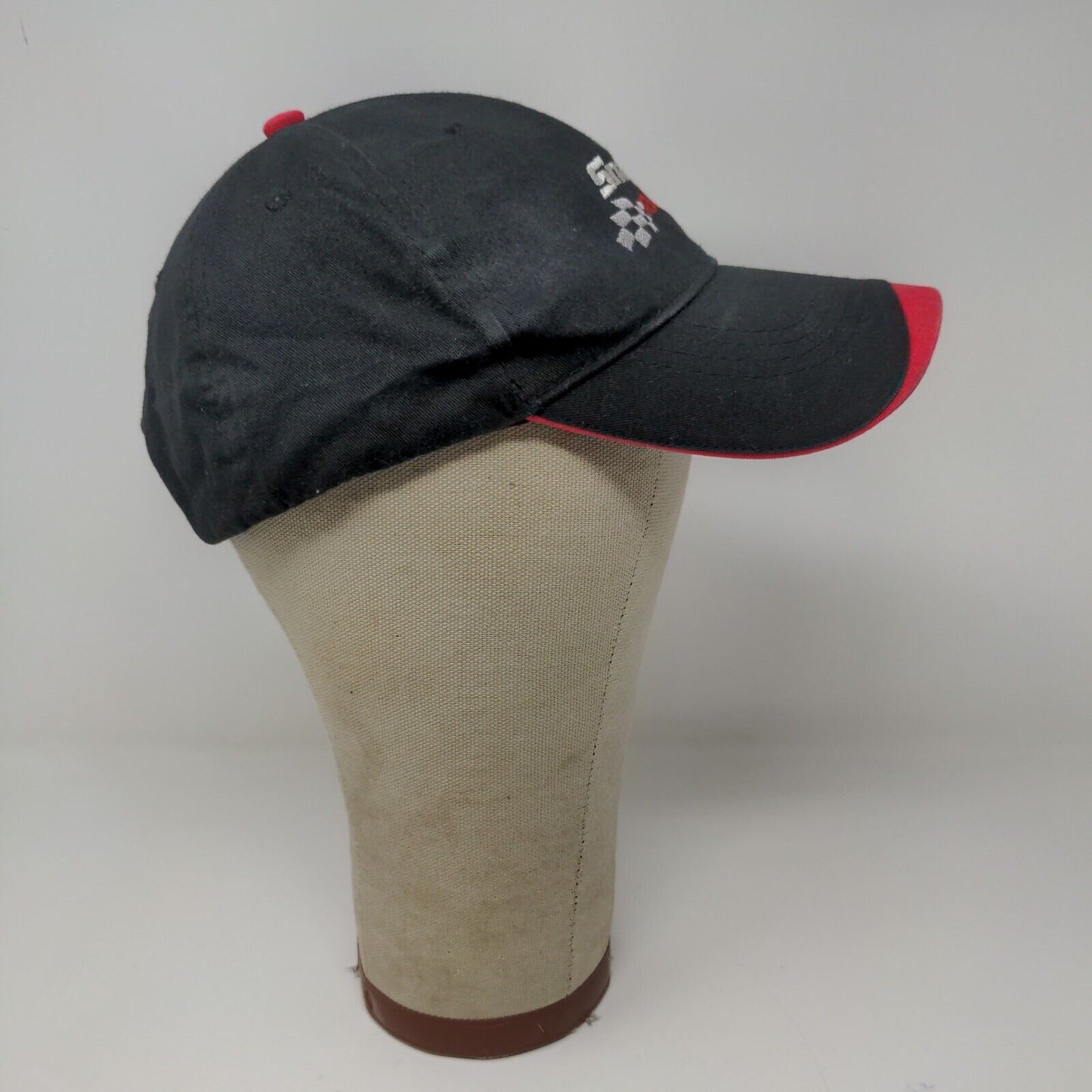 Snap On Racing Hit Wear Black Red Hat Cap Adjustable Embroidered 100 Cotton OSFA