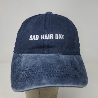 David and Young Men's Slideback Hat Blue OSFM Bad Hair Day Embroidered Logo